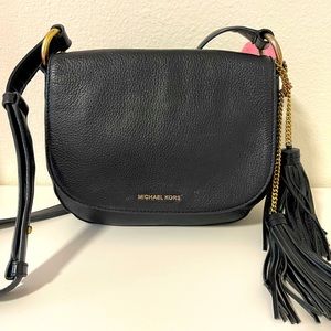 Michael Kors Elyse saddle bag with tassels